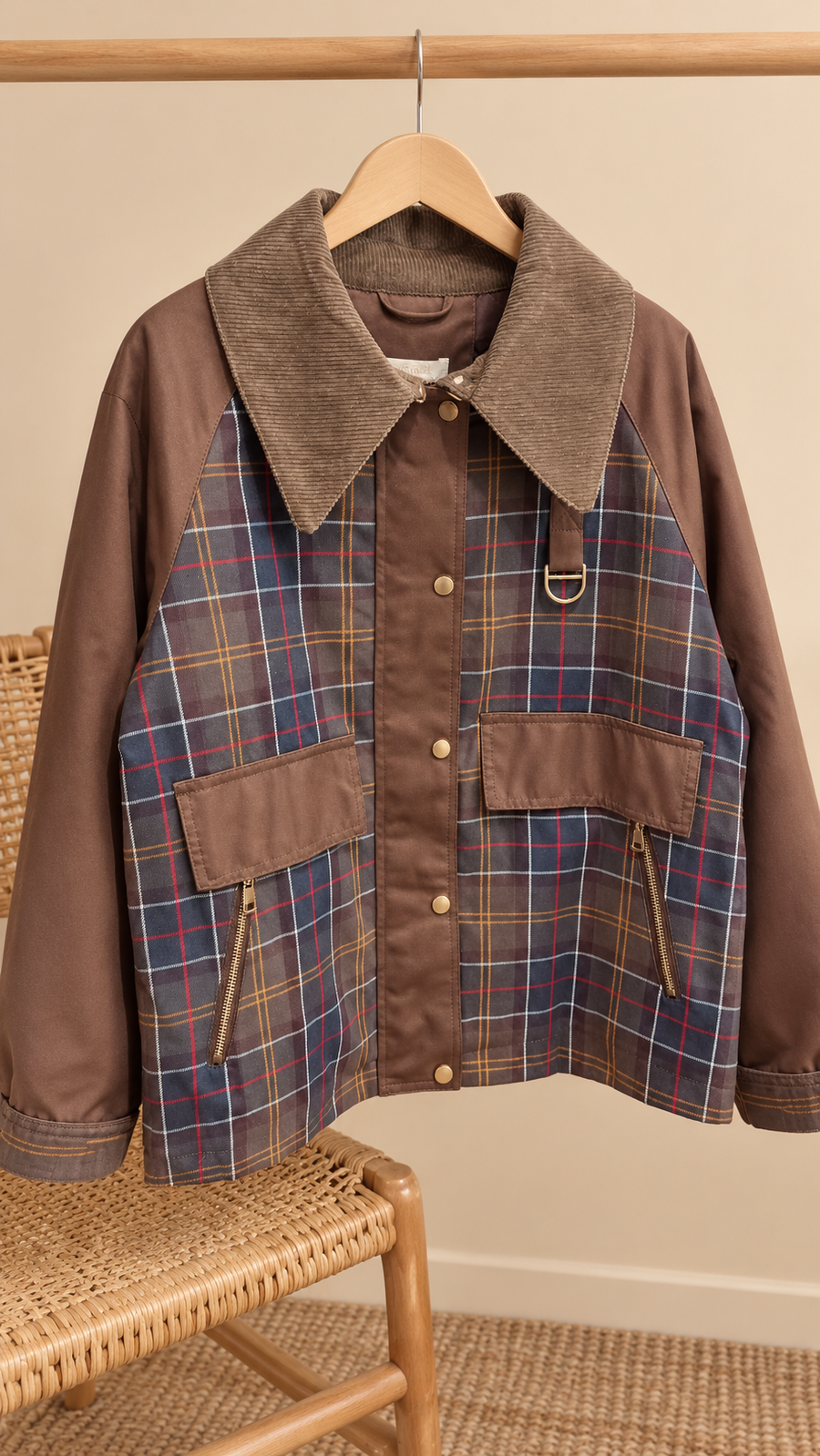 Abrigo barbour cuadros